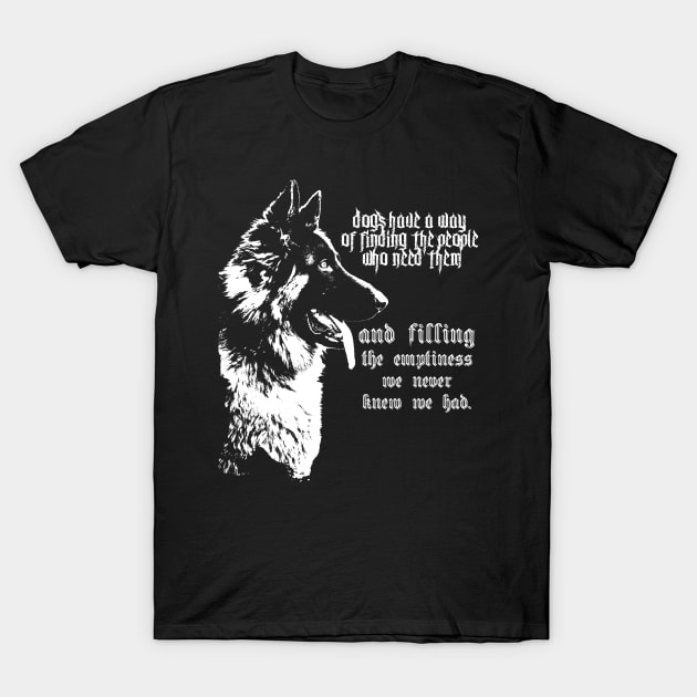 German Shepherd Dog T-Shirt by skeletals